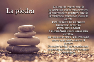 la piedra reflexion