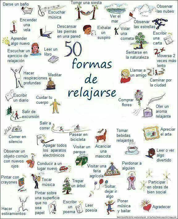 50 formas de relajarse