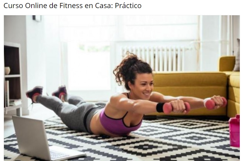 comprar curso online fitness en casa barato